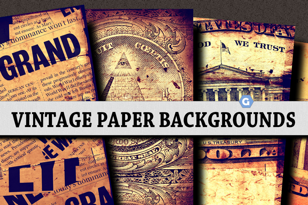 Vintage Paper Background, a Texture Graphic by graphic 9 (Photo 1 of 5)