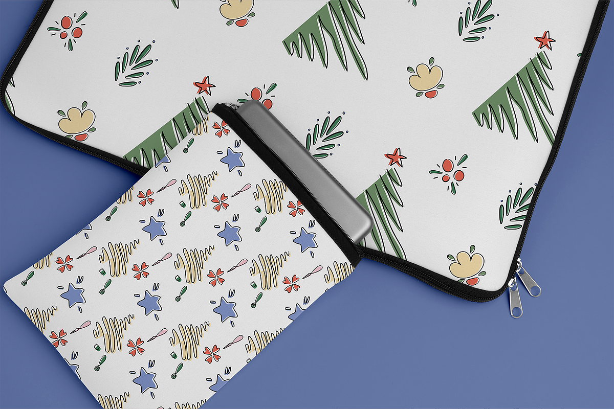 Winter Lollidays Doodle Patterns, a Pattern Graphic by maaariabouvier (Photo 4 of 19)