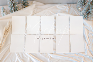 Winter 10 Cards Mockup Studio, a Product Mockup by TatiMockup