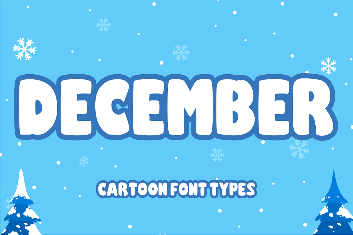 Winter Bubble - Cartoon Display Font, a Sans Serif Font by KiddoGlyphs Studio (Photo 4 of 4)