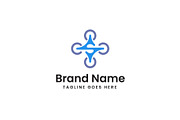Letter S with Drone Logo, a Branding & Logo Template by Evloxx Studio (Thumbnail 1 of 3)