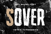 SOVER - Dry Brush Font, a Sans Serif Font by VASTARD STUDIO (Thumbnail 1 of 13)