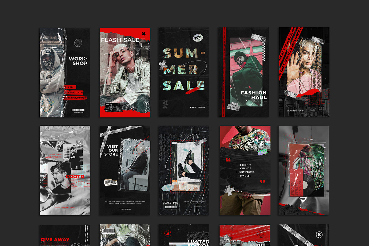 PS & CANVA Neon Hype - Social Media, a Social Media Template by Eviory (Photo 17 of 19)