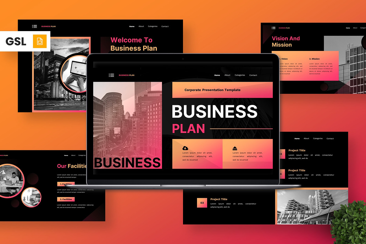 Business Plan - Corporate GSL, a Presentation Template by Deepslide Studio (Photo 1 of 6)