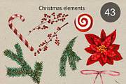 Gift Box DIY Watercolor Clipart, a Decorative Illustration by NNclipart (Thumbnail 3 of 6)