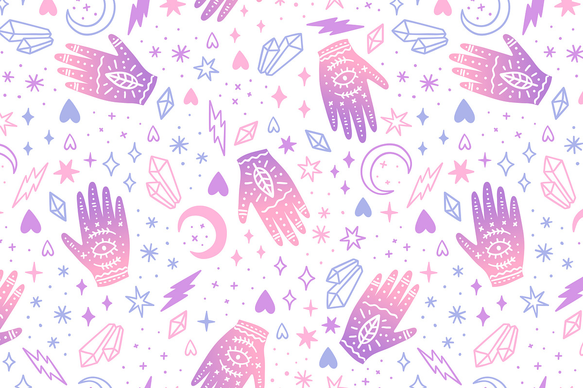 Magic hands and crystals set, an Object Graphic by kondratya (Photo 6 of 9)