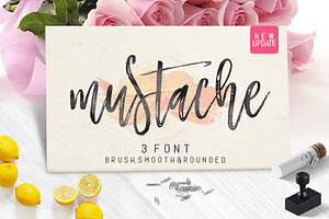 Mustache Script, a Script Font by joelmaker