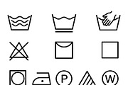 Bundles Set Laundry Vector Icons, an Outline Icon by adenpinkstore (Thumbnail 4 of 10)
