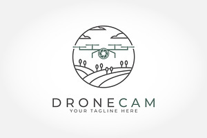 Drone logo, Farm Drone logo design, a Branding & Logo Template by PrastHF