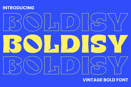 Boldisy - A Vintage Bold Font