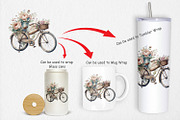 Vintage Bike Clipart, a Graphic by Artnoy (Thumbnail 4 of 5)