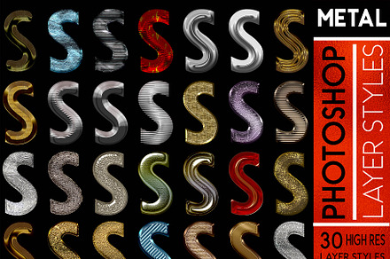 Gold Photoshop Layer Styles