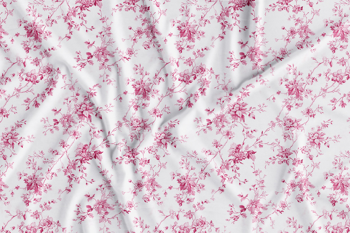 Pink Toile Print Design Patterns, a Pattern Graphic by Olya Creative (Photo 16 of 22)