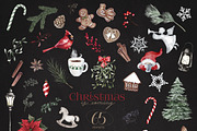 Christmas is coming - watercolor set, a Decorative Illustration by ReachDreams (Thumbnail 5 of 9)