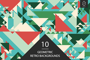 Geometric retro backgrounds