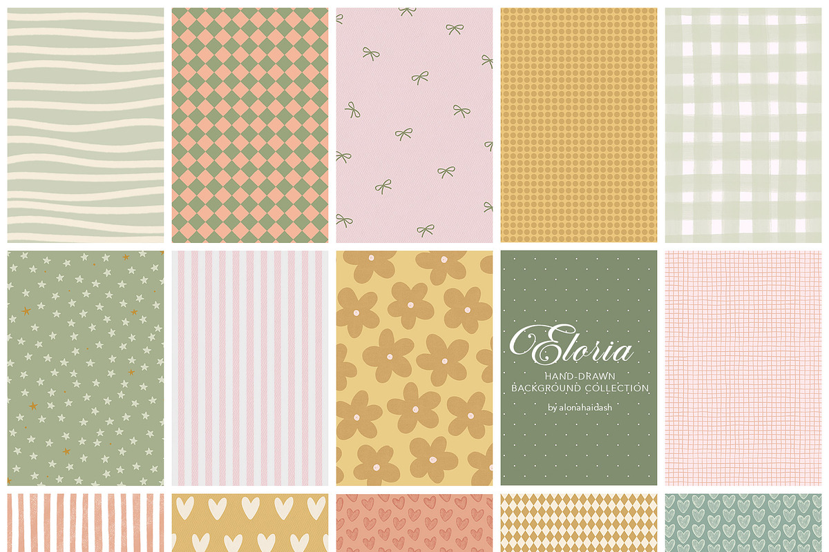 Eloria - Retro Pastel Backgrounds, a Background Graphic by alonahaidash (Photo 12 of 16)