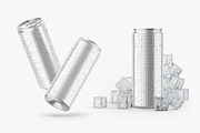 Glossy Metallic Can Bundle, a Product Mockup by Graphic Bird (Thumbnail 18 of 19)