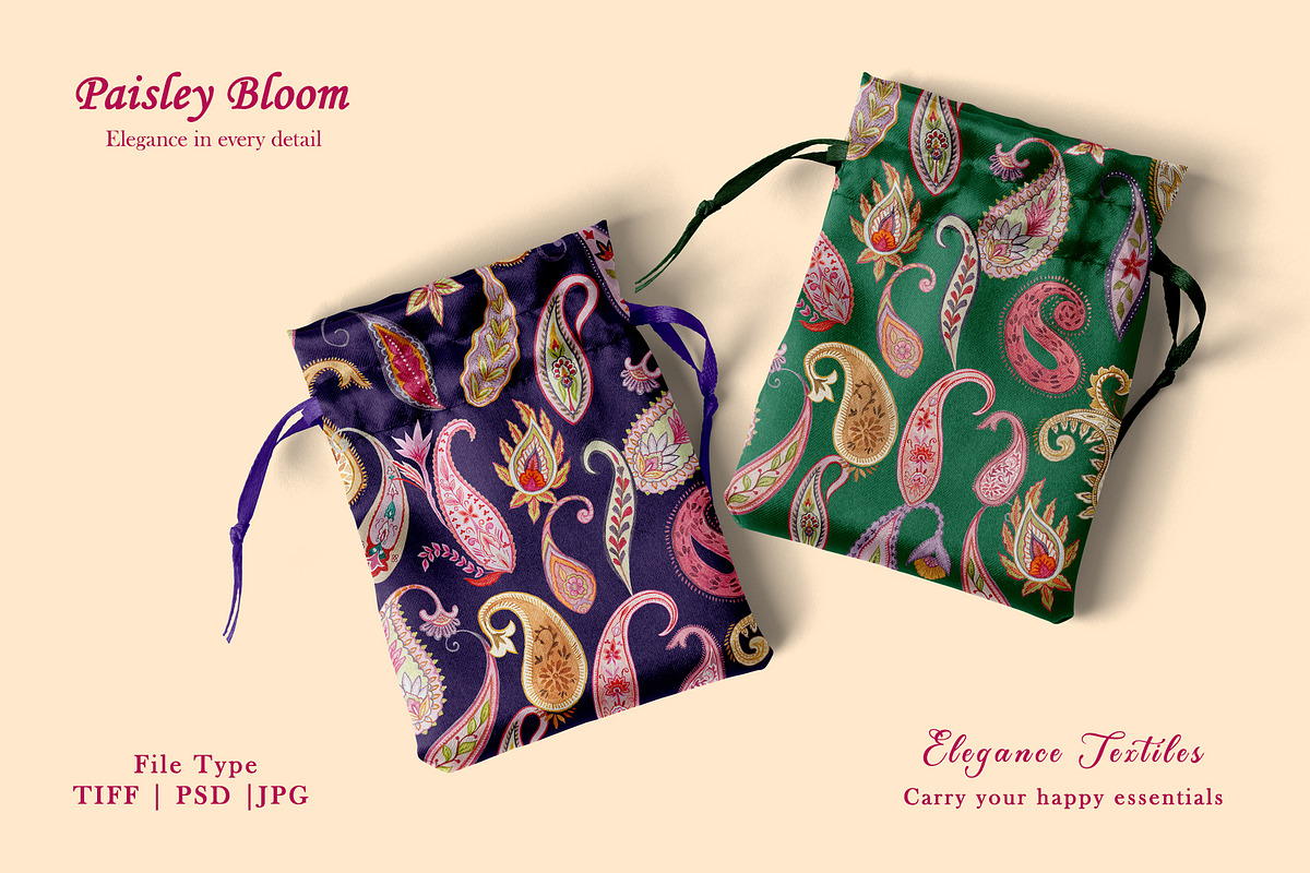 Paisley Bloom Prints & Patterns, a Pattern Graphic by GND ART STUDIO (Photo 6 of 8)
