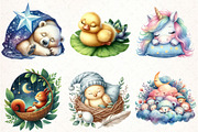 Sleepy Animals,Sweet Dreams Sign PNG, an Illustration by Pixels.Craft (Thumbnail 2 of 7)