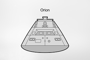 Orion Spacecraft Vector