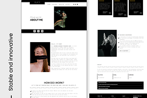 Wordpress Theme Elementor Black