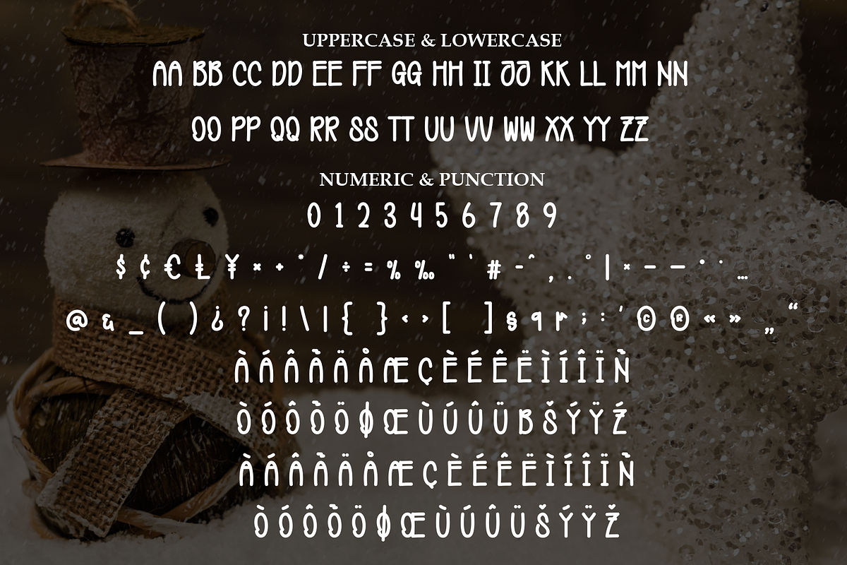 Stella Snowman | Script Font, a Script Font by Scratchones (Photo 7 of 9)