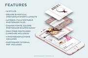 RoseGold Square & Story Templates, a Social Media Template by Andimaginary Creative Co. (Thumbnail 2 of 13)