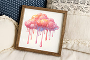 Candy Cloud Love Whimsical Clipart, an Illustration by RobertsArt (Thumbnail 3 of 7)