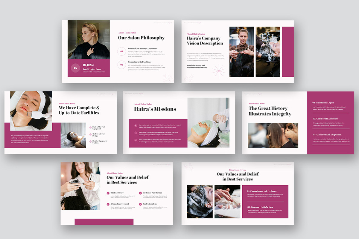 Haira Beauty Salon Powerpoint, a Presentation Template by kerismaker (Photo 4 of 10)