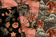 Halloween bats patterns, a Pattern Graphic by DarinaDigital (Thumbnail 4 of 6)