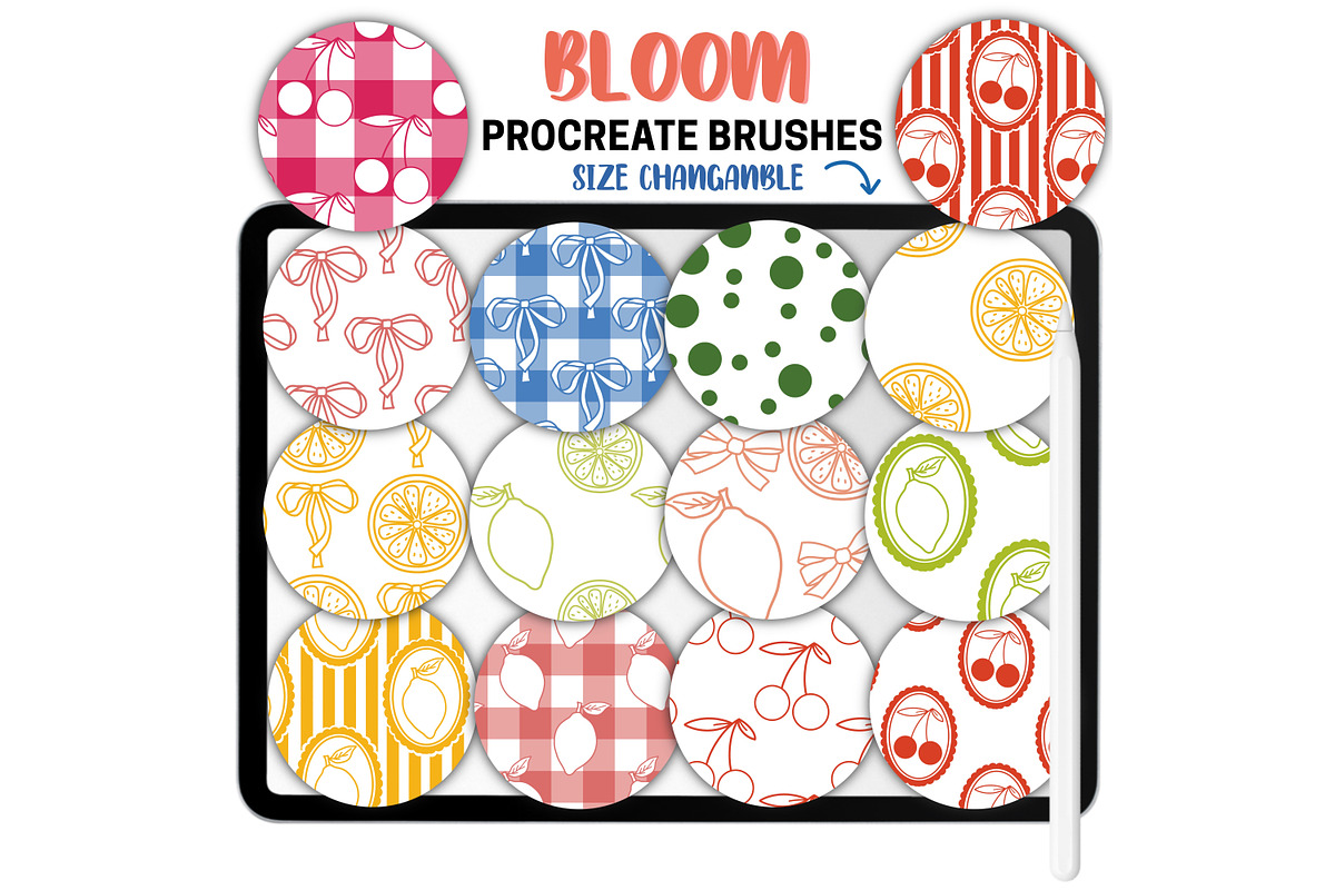 Bloom Procreate Pattern Brushes, a Brushes & More by Brush Lab (Photo 6 of 8)
