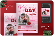 Gradient Pink Valentine Flyer, a Flyer Template by Annora Studio (Thumbnail 1 of 6)