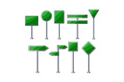 Green blank road signs set providing, an Object Graphic by pikepicture (Thumbnail 1 of 3)