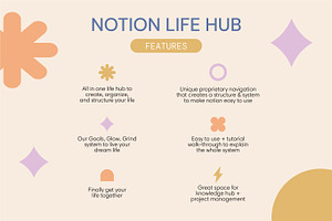 Notion Life Hub Template - Bright