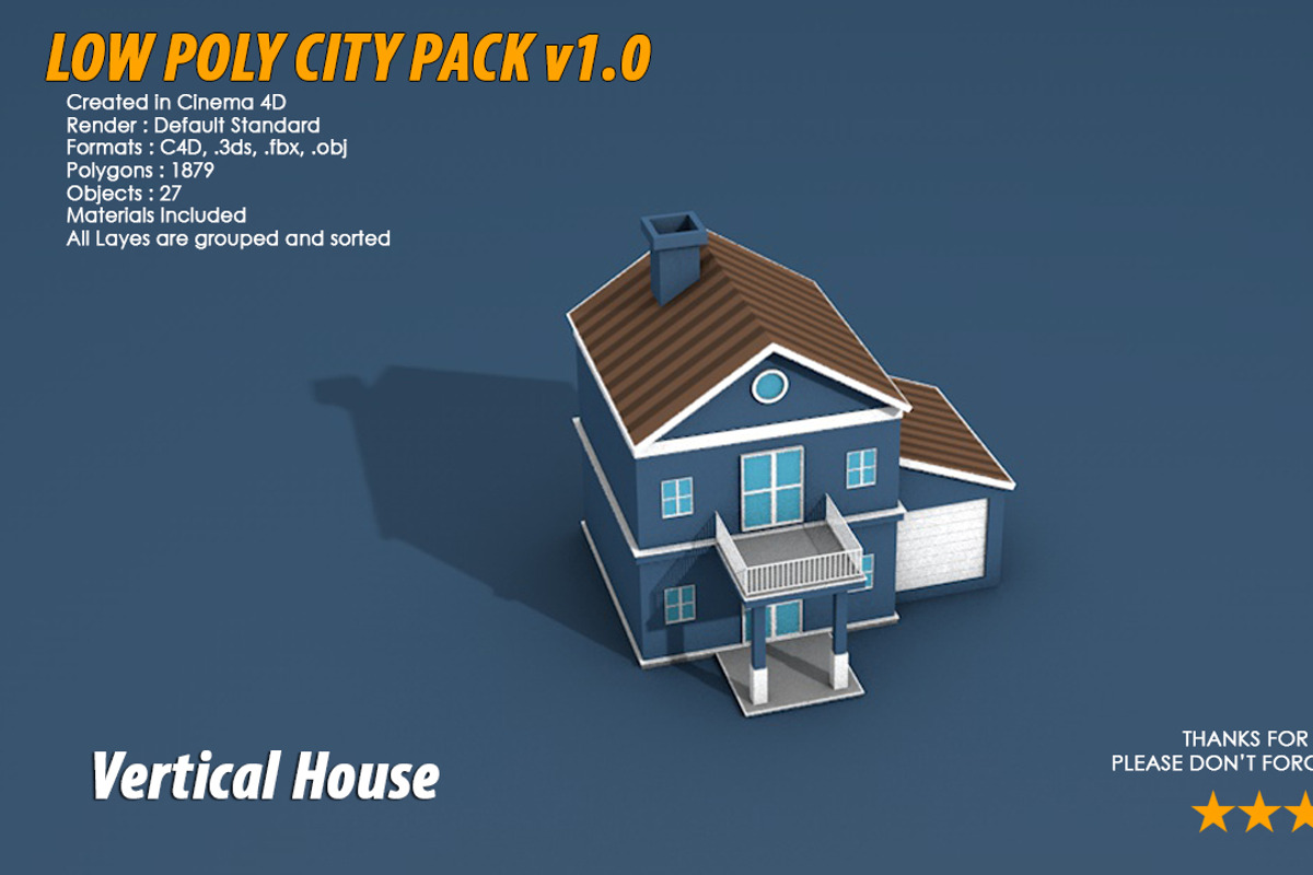 Low Poly City Pack 1, an Architecture 3D Model by multimedia4ds (Photo 15 of 40)
