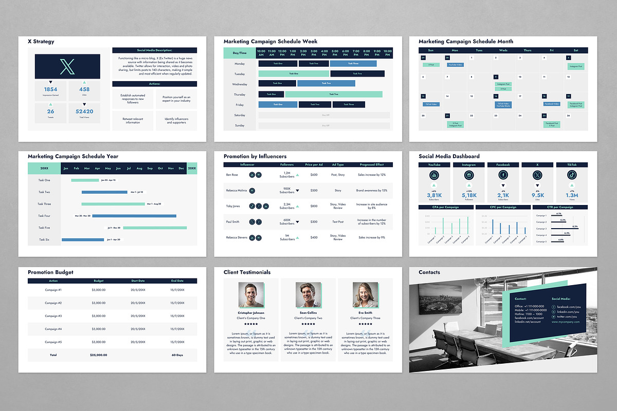 Social Media Strategy Google Slides, a Presentation Template by JetzTemplates (Photo 4 of 4)