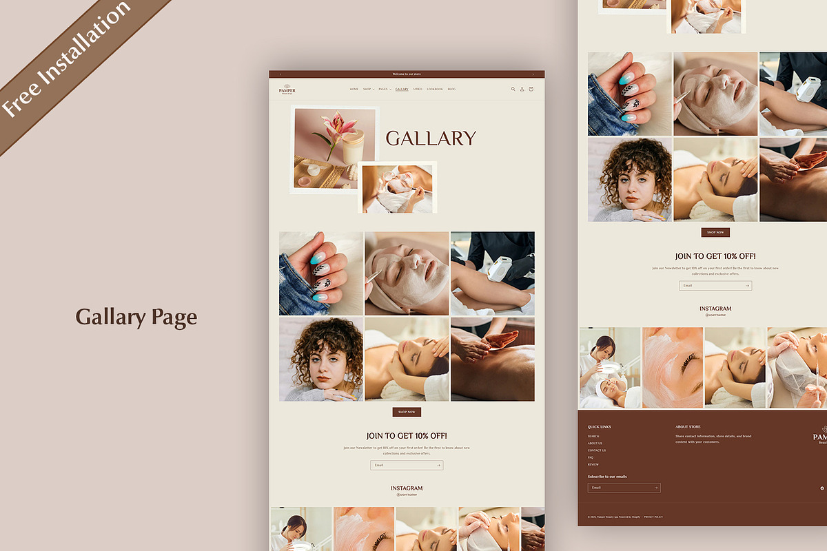 Shopify Theme Spa Wellness Template, a Shopify Template by QuickArtisan (Photo 5 of 13)