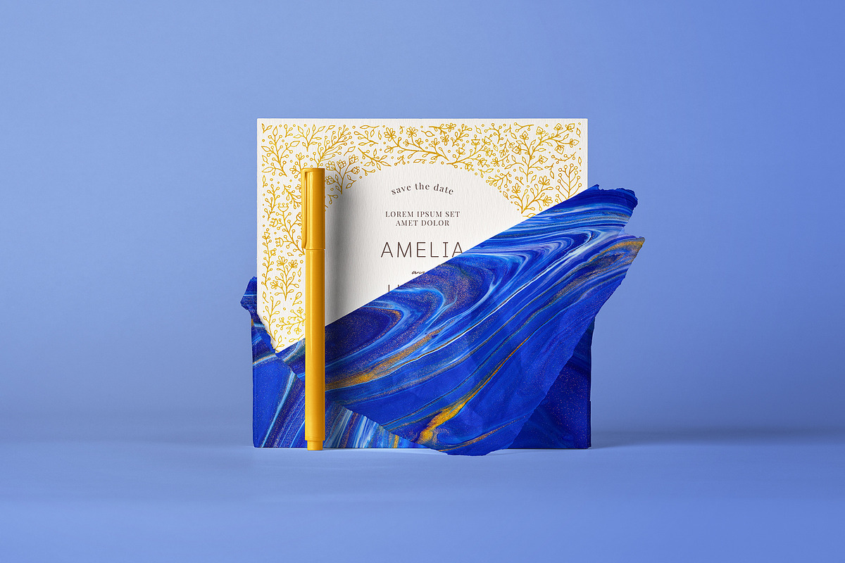 Golden & Blue textures, a Texture Graphic by Mirror Flow (Photo 6 of 12)
