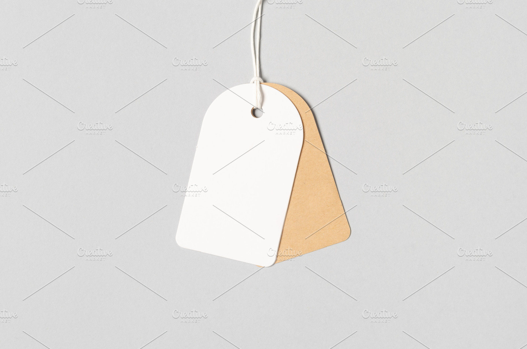Clothing tag, gift tag mockup, JPEG, a Holiday Photo by Shablon