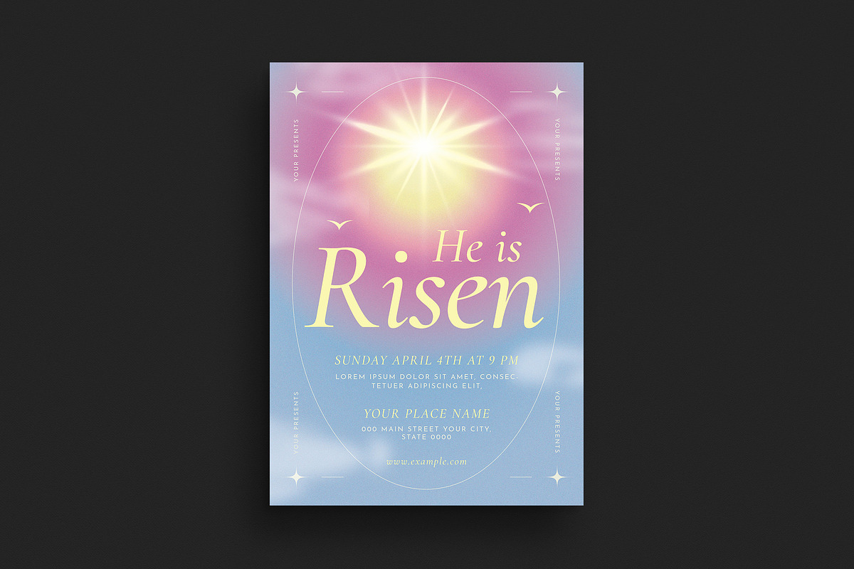 He is Risen Event Flyer, a Flyer Template by Guuver (Photo 1 of 2)