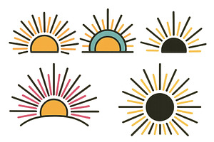 Vector illustration of various sun, an Illustration by ZinetroN