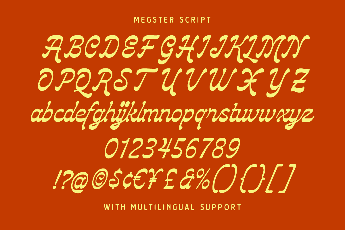 Megster Racing Font Duo, a Script Font by Letterhend Studio (Photo 8 of 10)