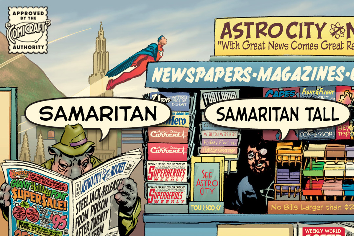 Samaritan - vintage comic book font