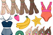 Summer Clip Art Bundle, a Food Illustration by GlamArtZhanna (Thumbnail 5 of 6)