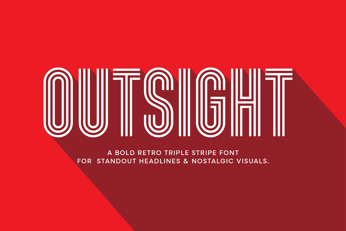 Outsight - Bold Retro Font, a Blackletter Font by Ridha-38.lineart (Photo 1 of 12)
