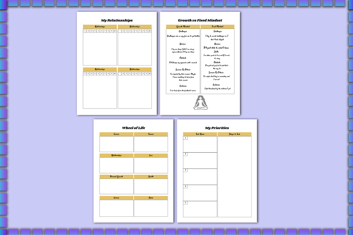 Manifestation Dream Life Journal, a Stationery Template by Shumaya (Photo 4 of 4)