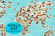World Travel Map, an Illustration by Moloko88 (Thumbnail 3 of 11)