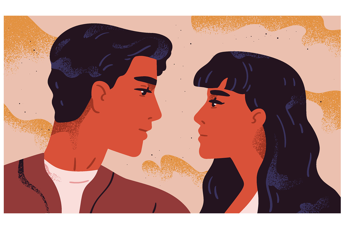 Romantic couple in love, a Person Illustration by Good Studio (Photo 1 of 3)