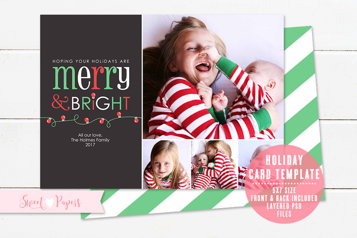 Holiday Photo Card Template, a Card Template by Sweet Papers (Photo 4 of 4)