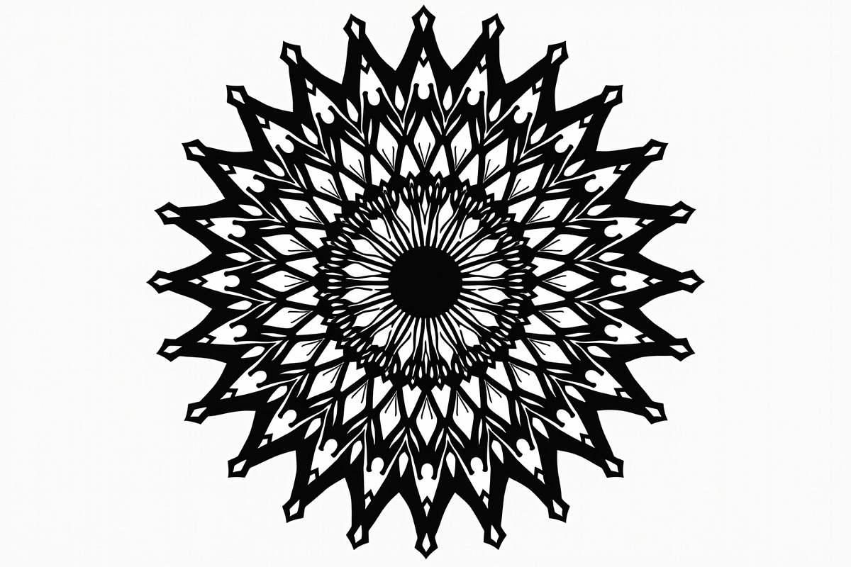 Elegant Mandala Silhouette Bundle, an Illustration by BIPLOB EXPERT (Photo 9 of 21)